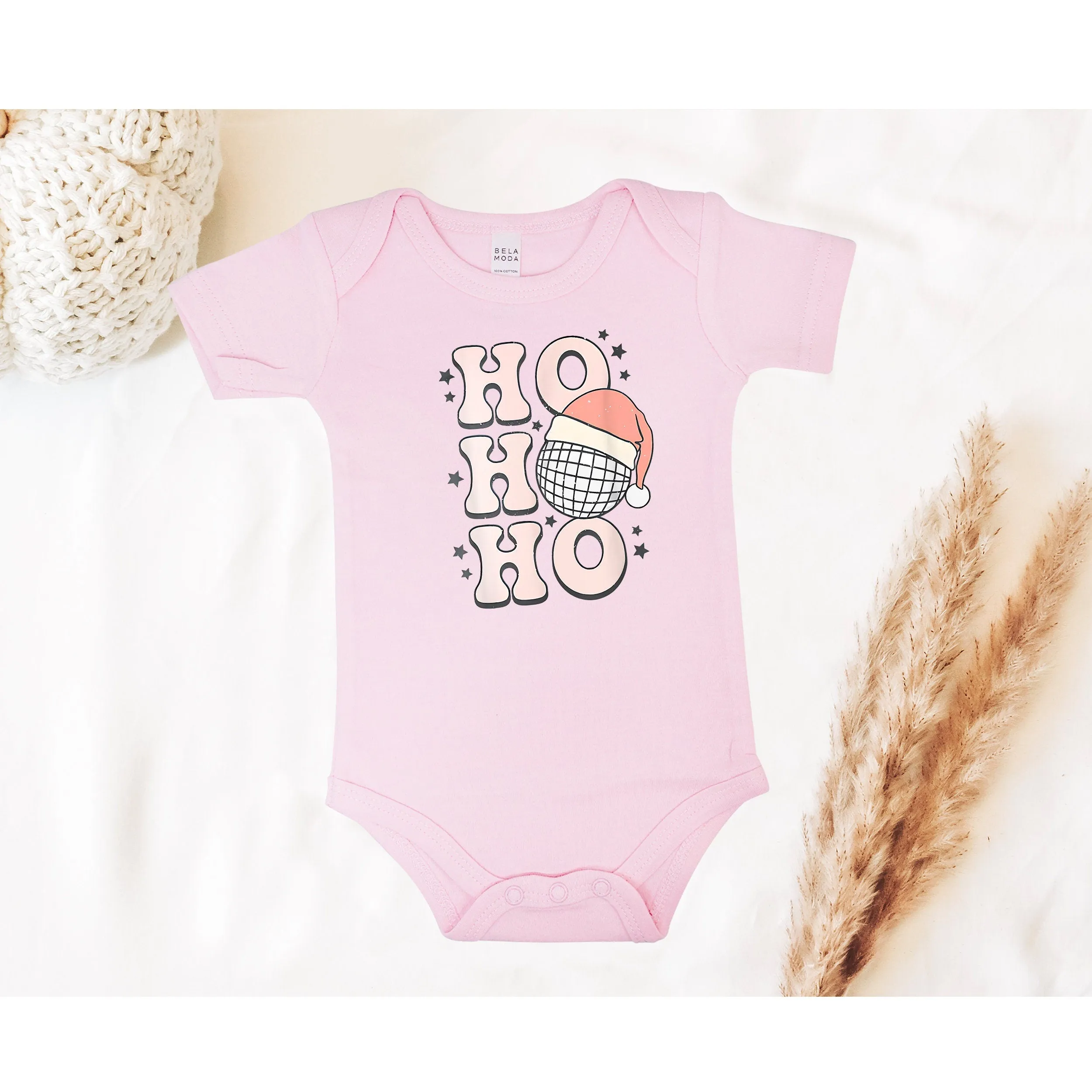 Ho Ho Ho Christmas Baby Bodysuit