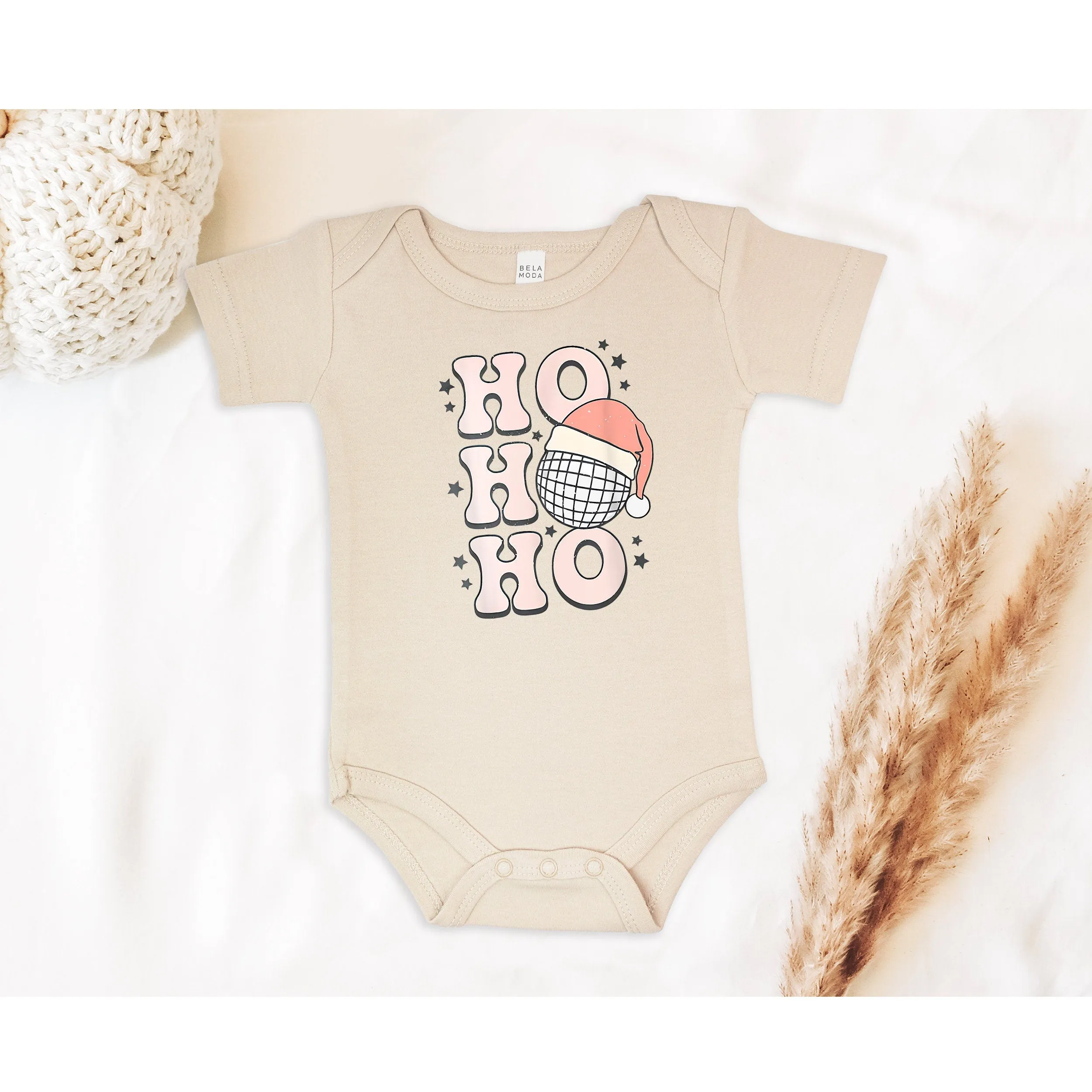 Ho Ho Ho Christmas Baby Bodysuit