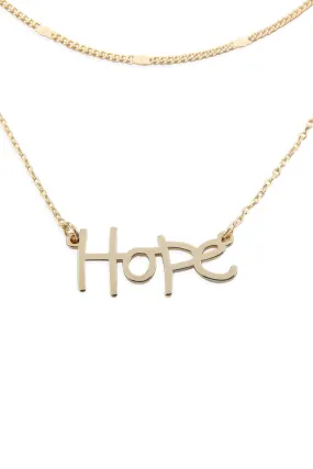 HOPE 2 LAYER NECKLACE