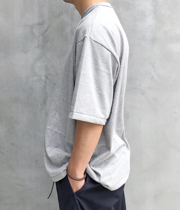 INTERIM/BINDER NECK LOOP WHEEL AME-KAJI TEE (A.GRAY)