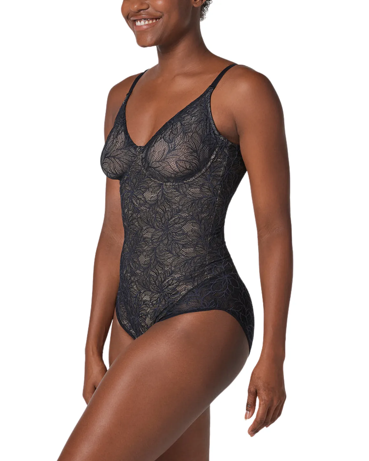 Leonisa Underwire Shaping Lace Bodysuit - 018512N