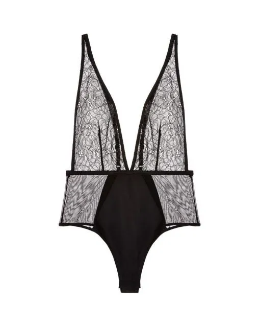 Lexi Bodysuit in Onyx By Journelle - XS-L