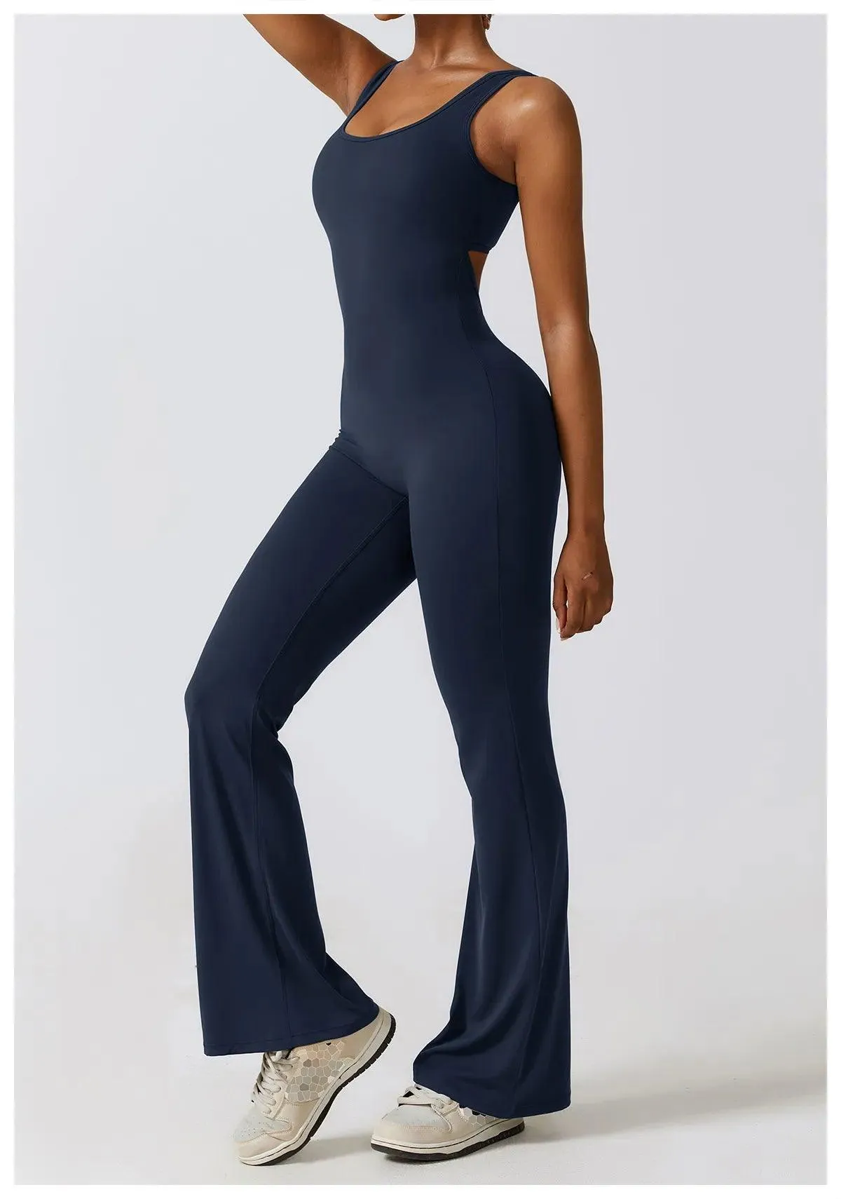 Limitless Flared V-sculpt Jumpsuit