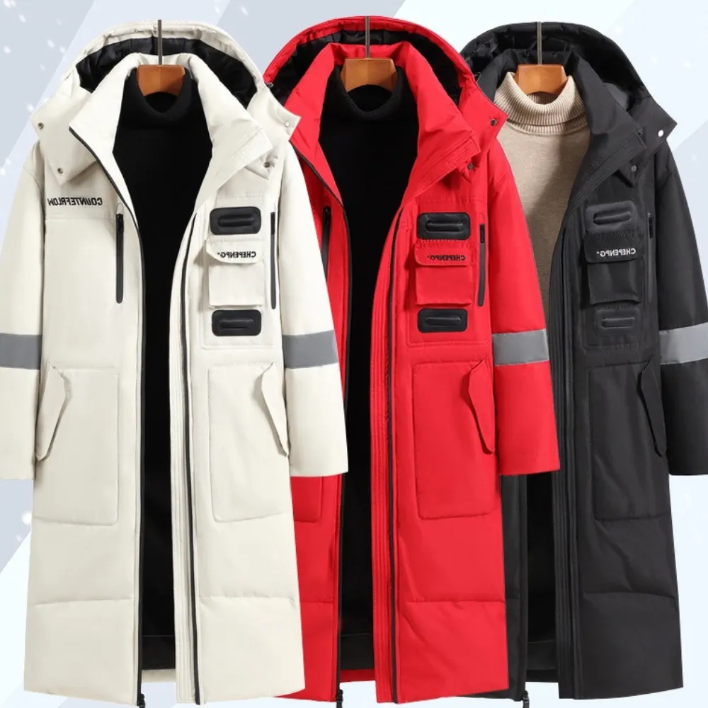 Long Below The Knee Cold-proof Warm Winter New Down Jacket Men