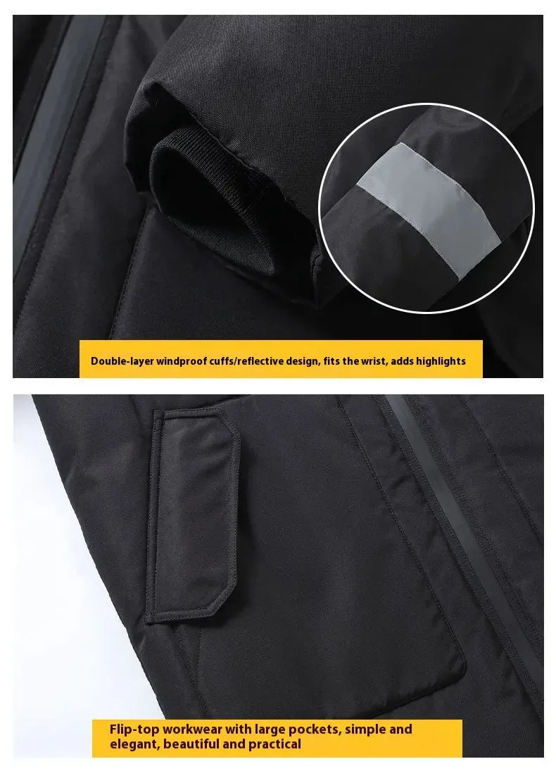 Long Below The Knee Cold-proof Warm Winter New Down Jacket Men