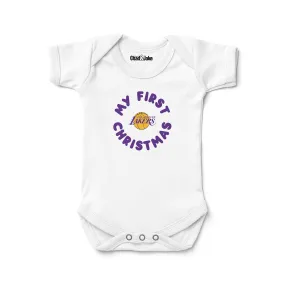 Los Angeles Lakers "My First Christmas" Bodysuit