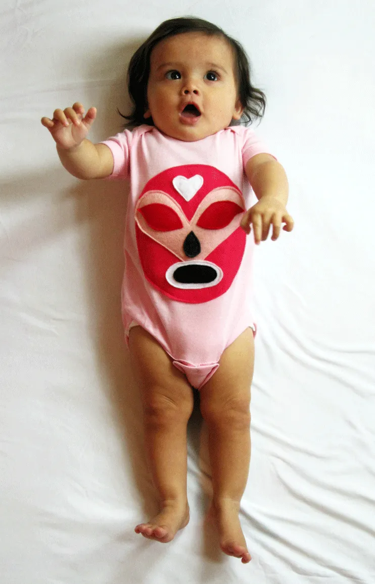 Luchador Rosa - Pink Mexican Wrestler - Onesie