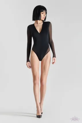 Maison Close Pure Tentation Long Sleeved Black Thong Body