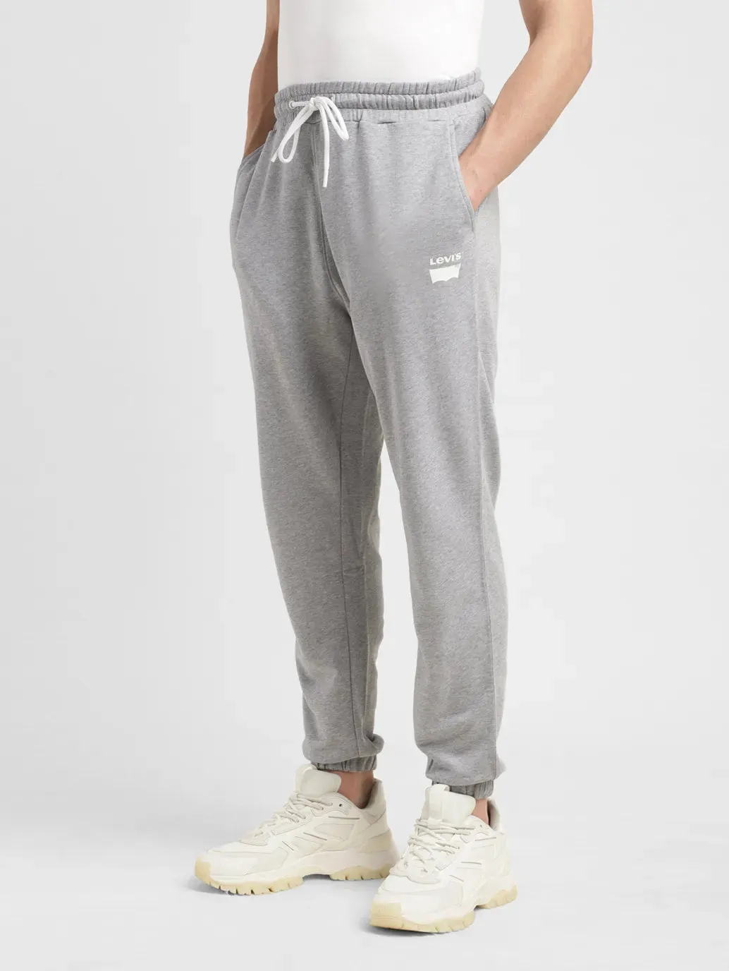 Men's Grey Regular Fit Joggers