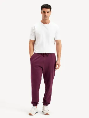 Men's Purple Regular Fit Joggers