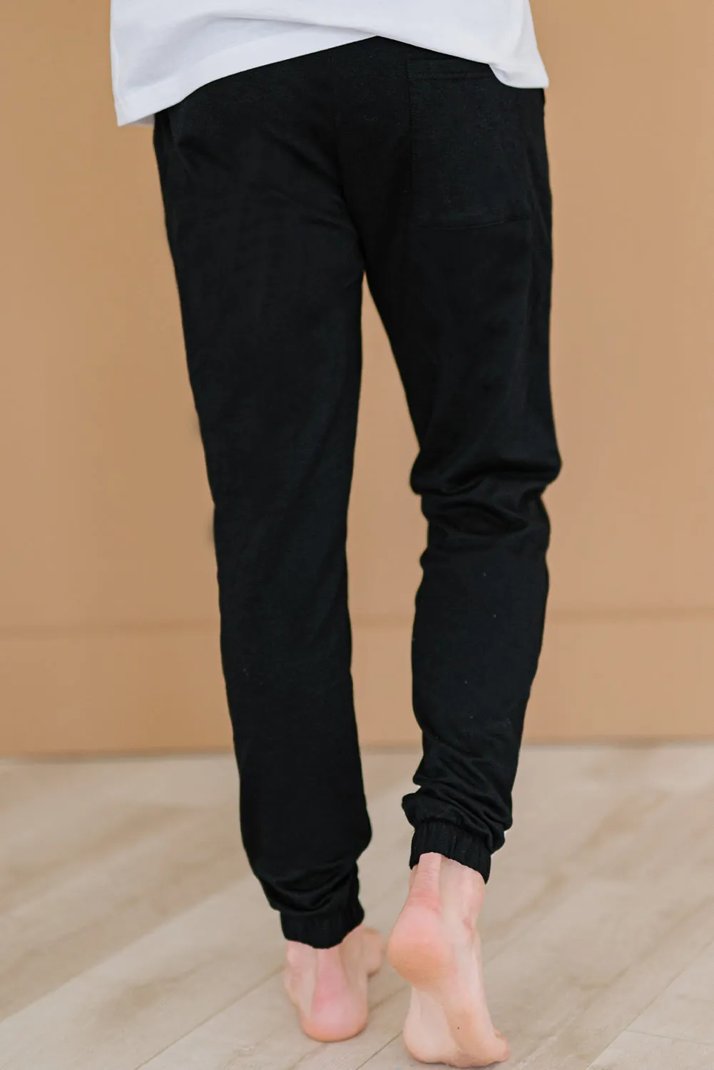 Men's Solid Color Drawstring Elastic Waist Joggers