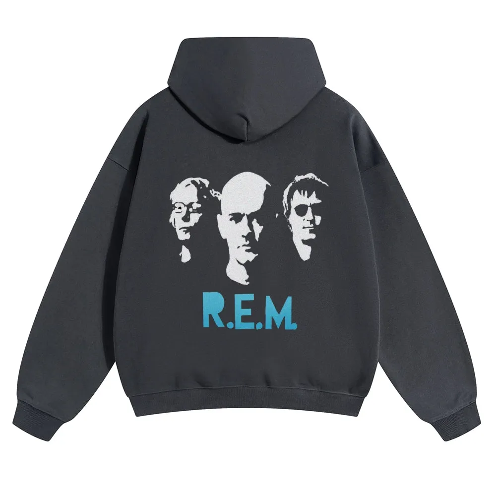 Mens Vintage R.E.M Rock Band Hoodies