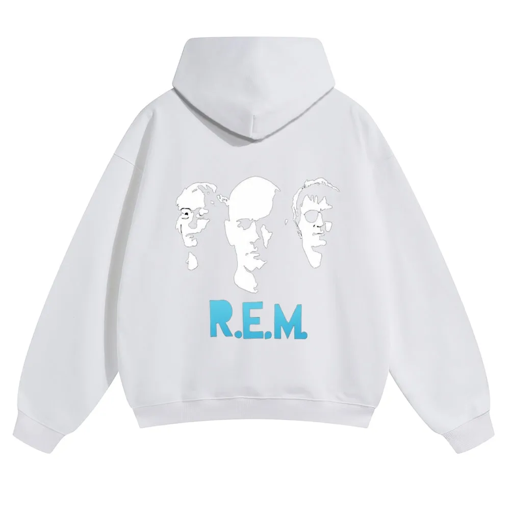 Mens Vintage R.E.M Rock Band Hoodies