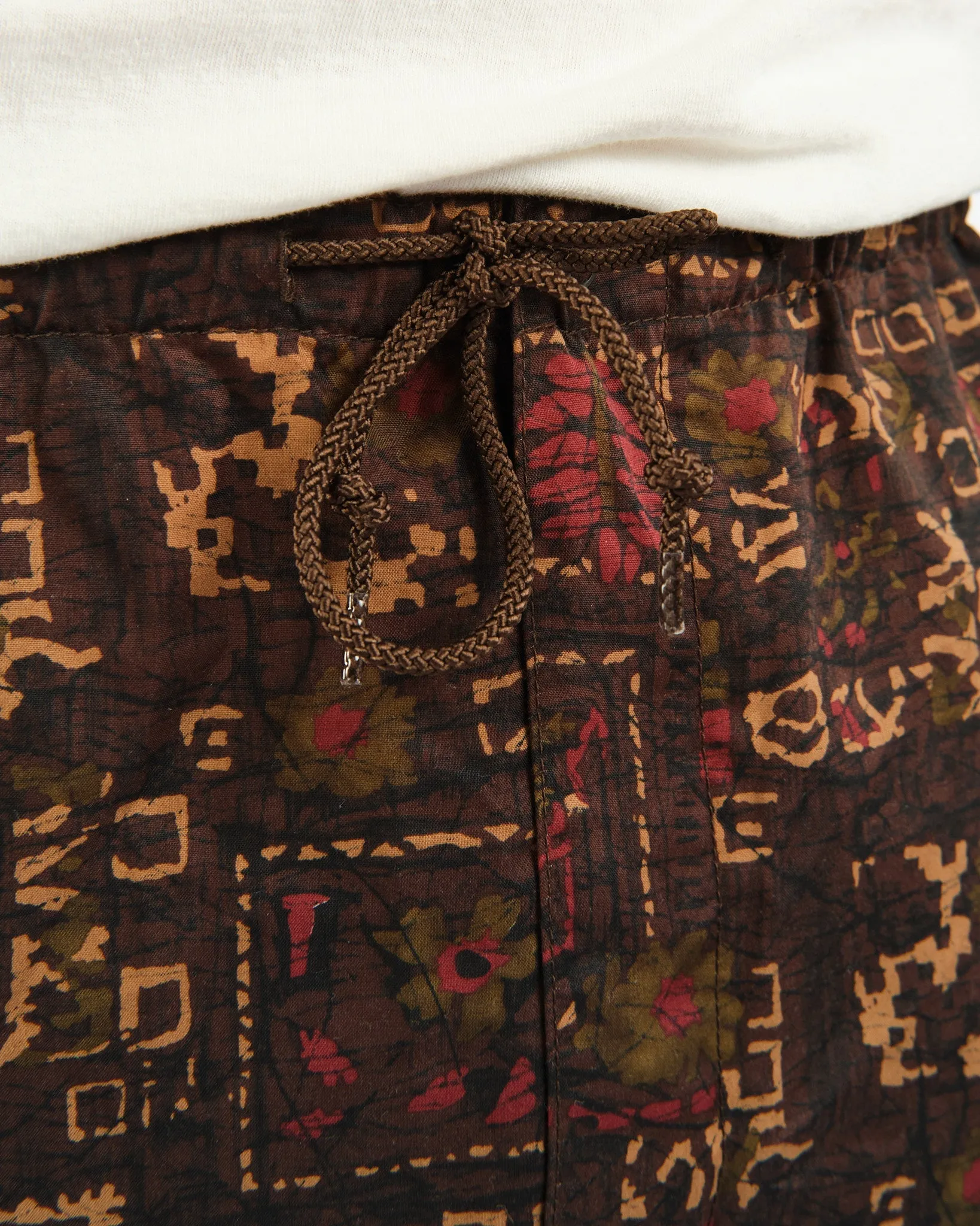 MIL Easy Pants Batik Print PE Brown