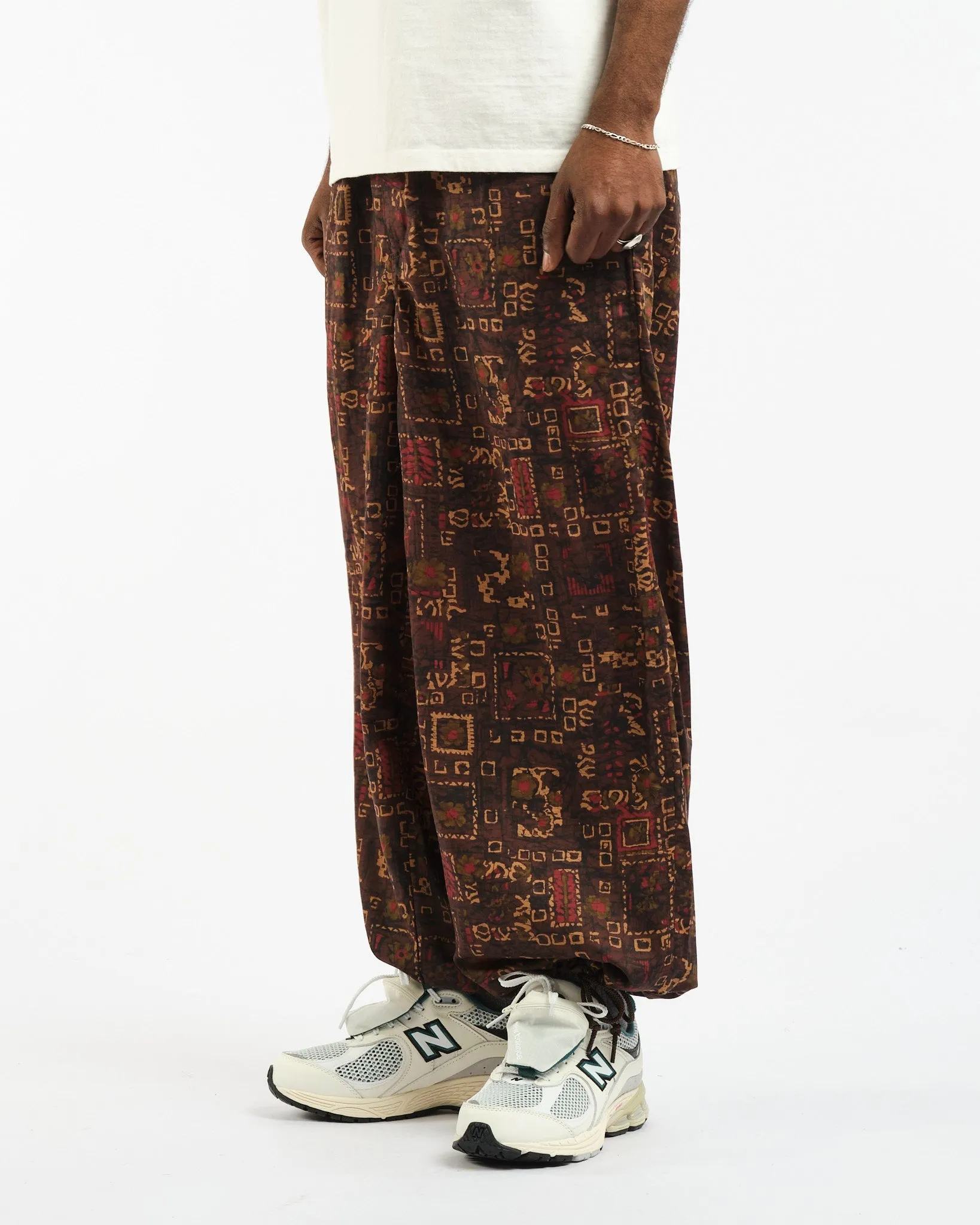 MIL Easy Pants Batik Print PE Brown