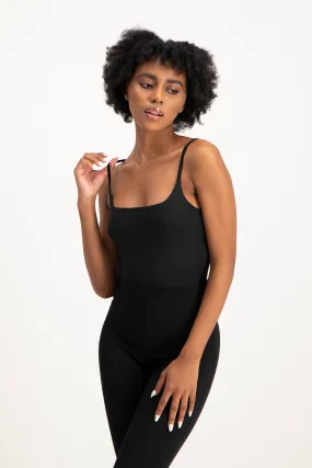 Mindy Strappy Bodysuit - Black