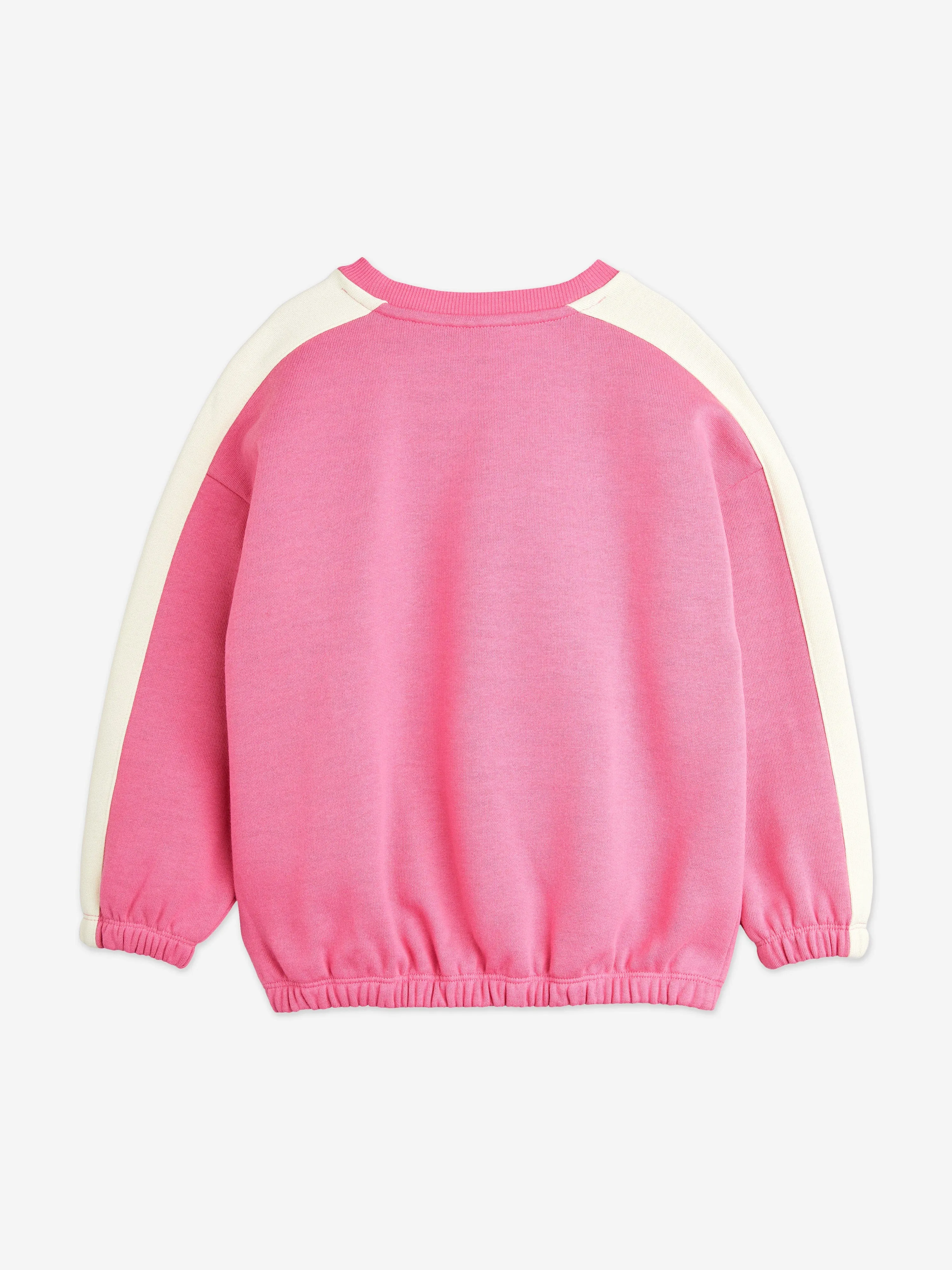 Mini Rodini Girls Society Sweatshirt in Pink