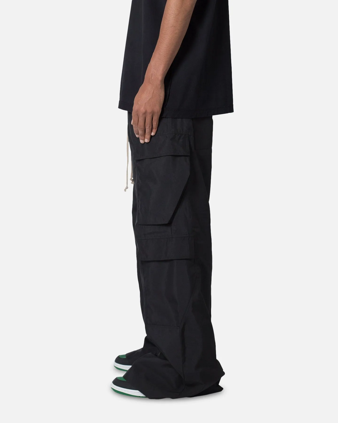 MNML Rave Double Cargo Pants Black