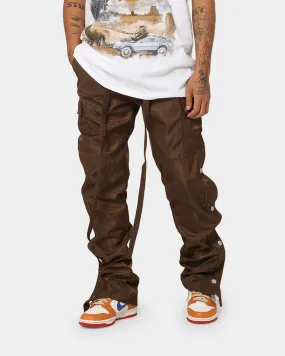 MNML Snap Zipper II Cargo Pants Brown