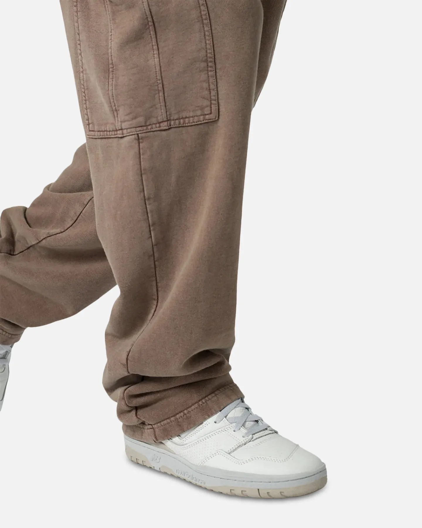 MNML Washed Relaxed Cargo Sweatpants Brown