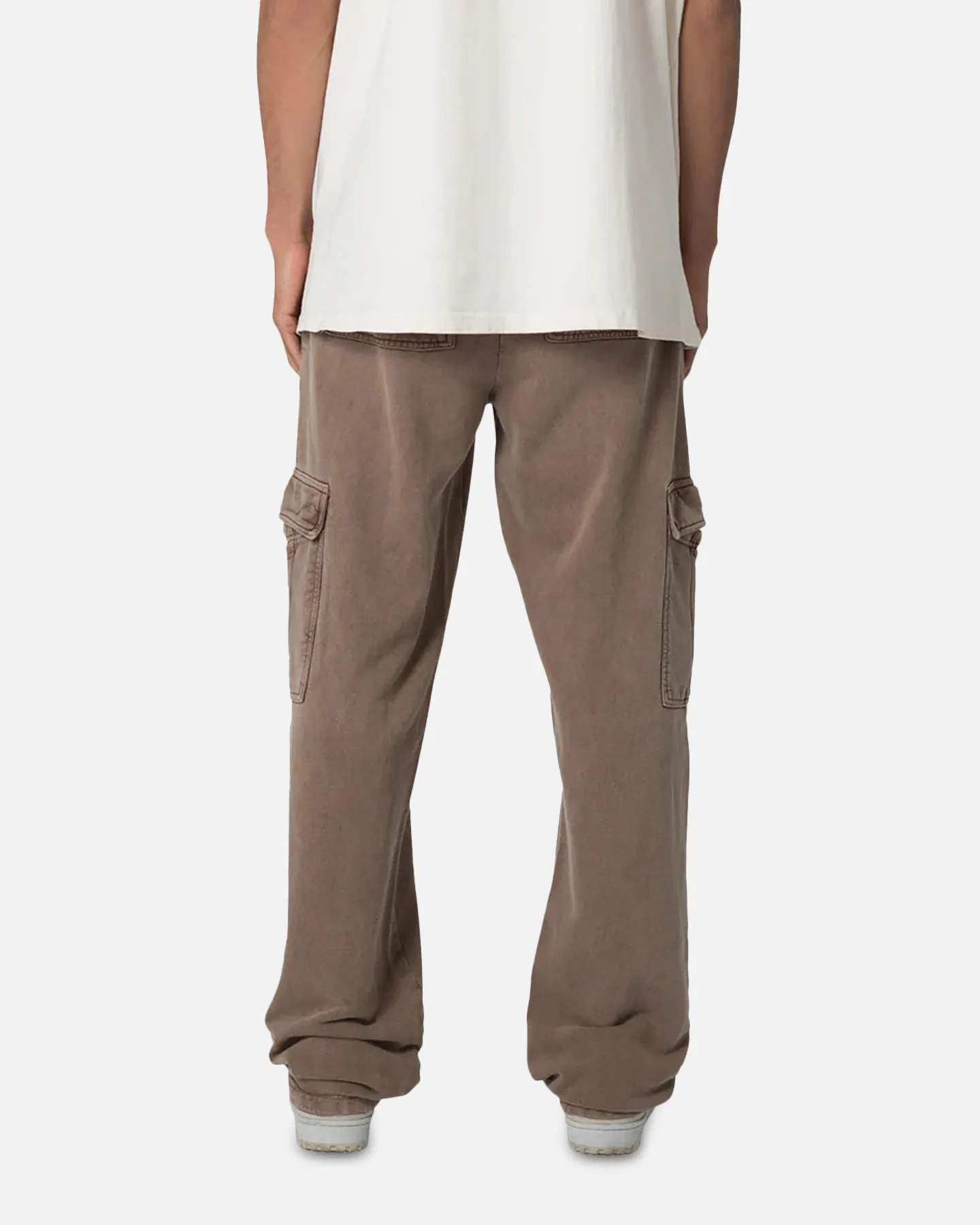 MNML Washed Relaxed Cargo Sweatpants Brown