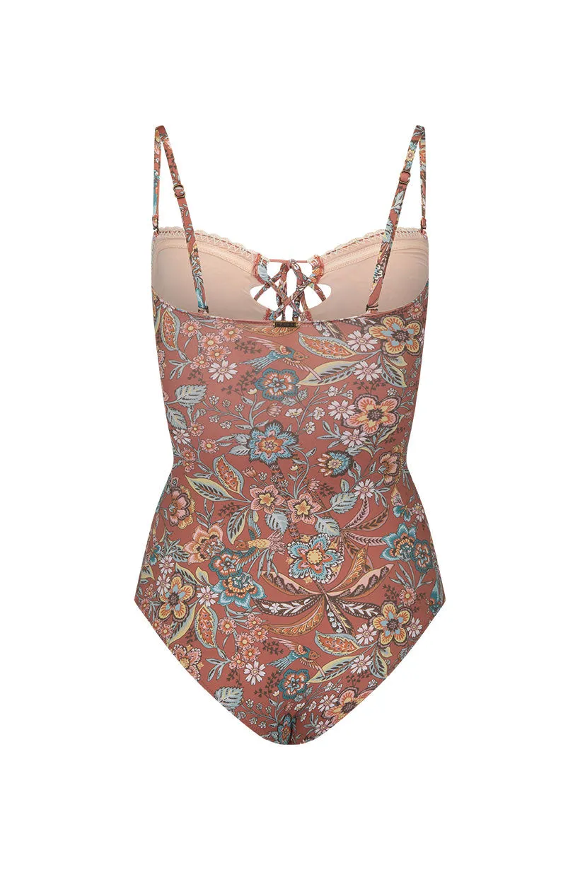 Mojave Lily Lace Up One Piece