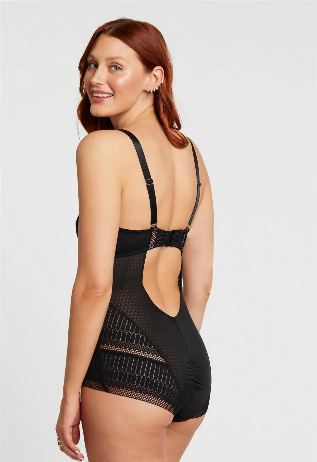 Montelle Flirt Bodysuit-Black