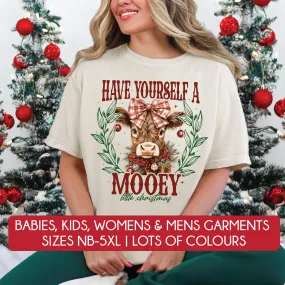 *MORE COLOURS AVAILABLE* Mooey Christmas T-Shirt