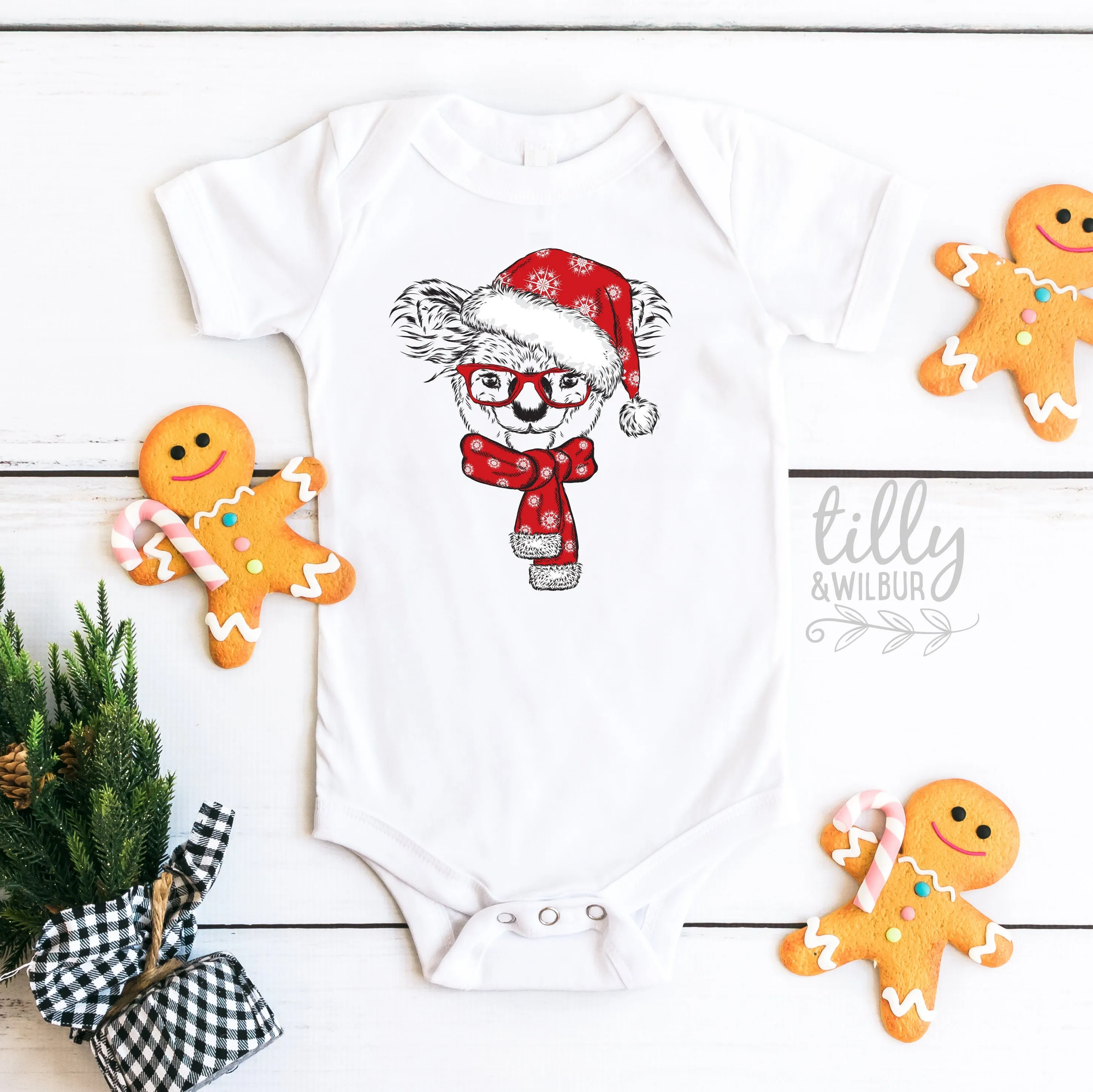 *MORE COLOURS AVAILABLE* My 1st Christmas Koala Bodysuit