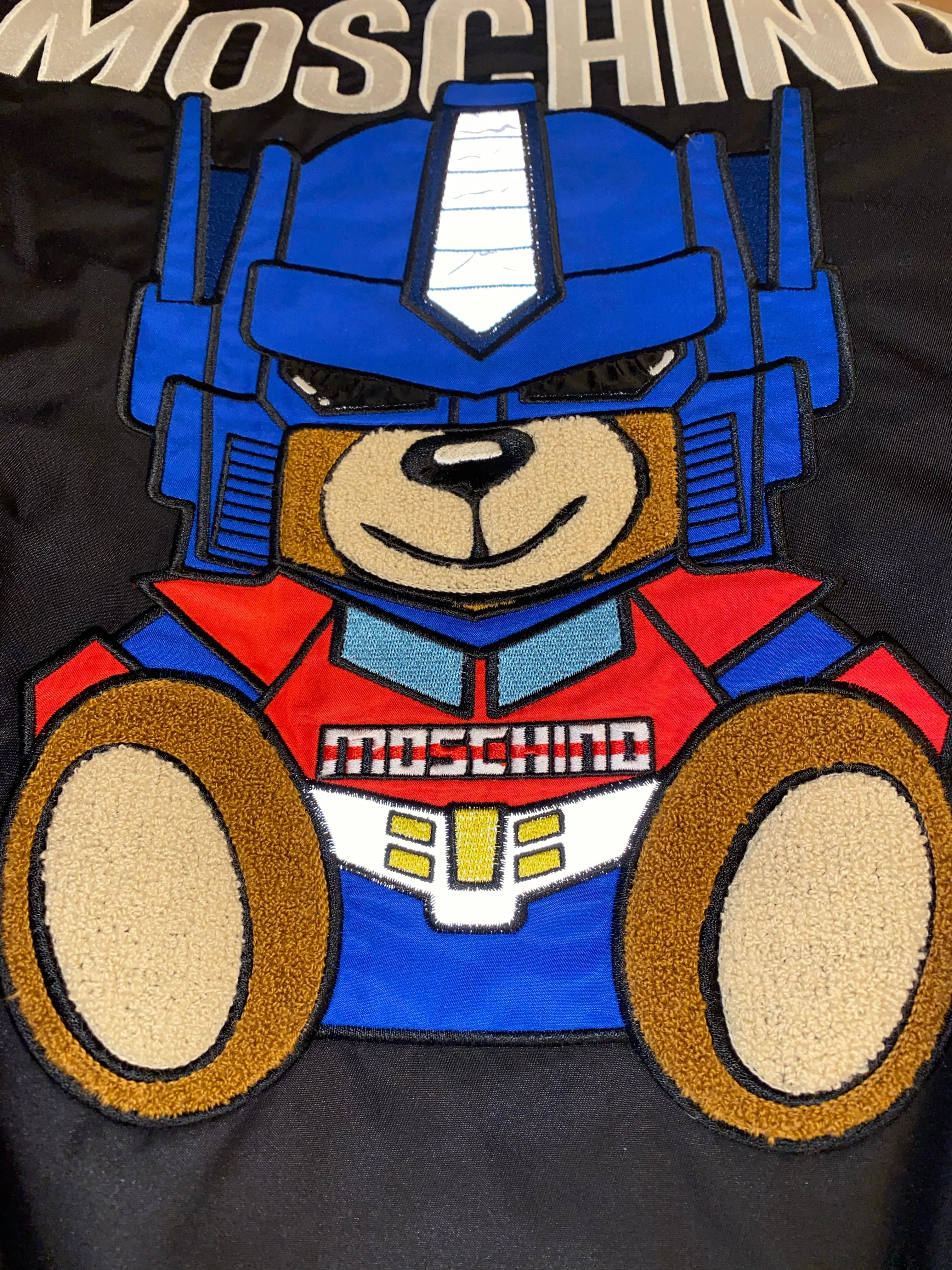 Moschino Couture Transformers Bear Bomber Jacket