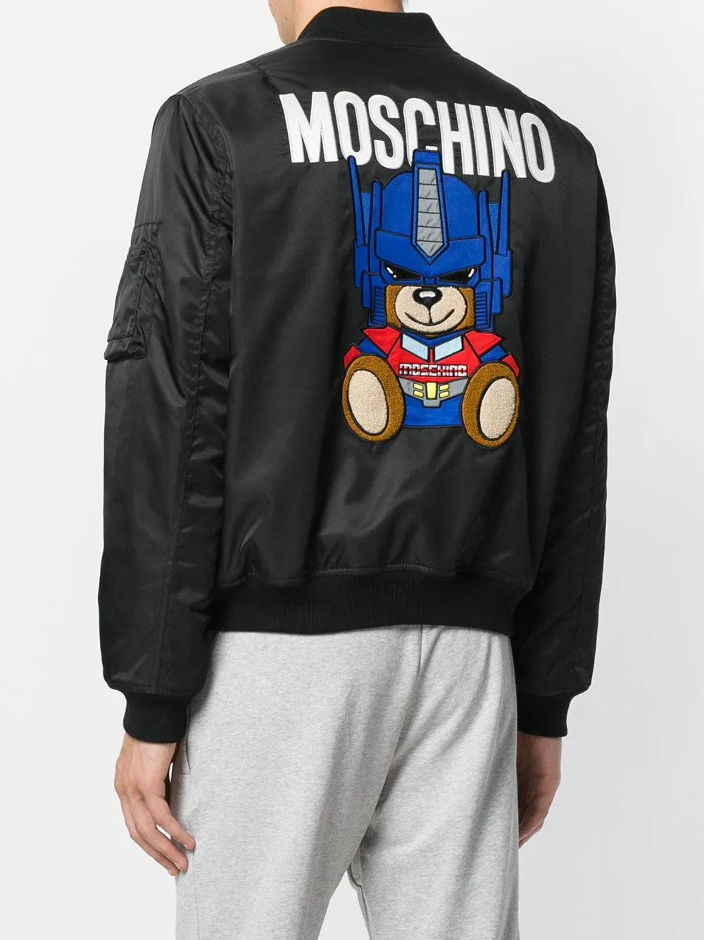 Moschino Couture Transformers Bear Bomber Jacket