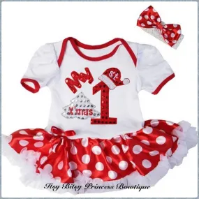 My 1st Christmas Romper Sets