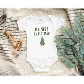 My First Christmas Baby Bodysuit