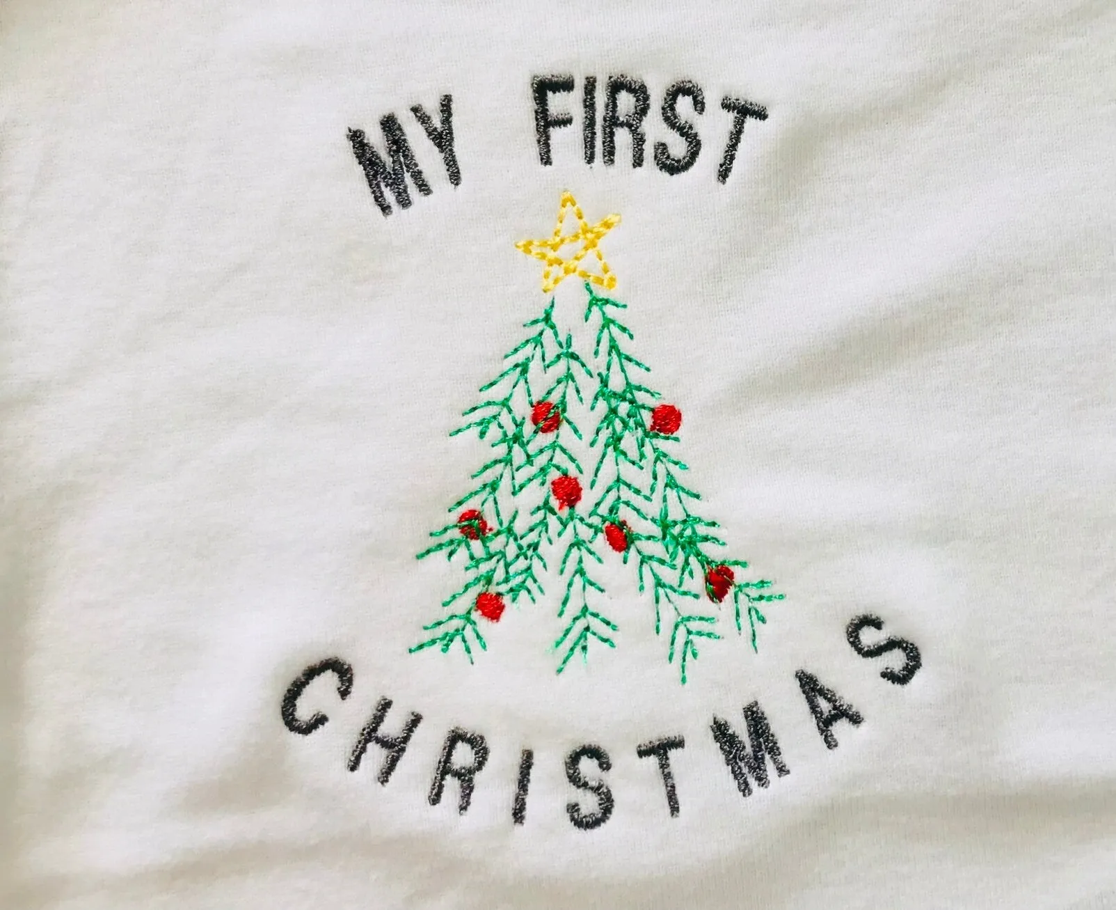 My First Christmas  Baby Unisex Onesie Bodysuit Gift