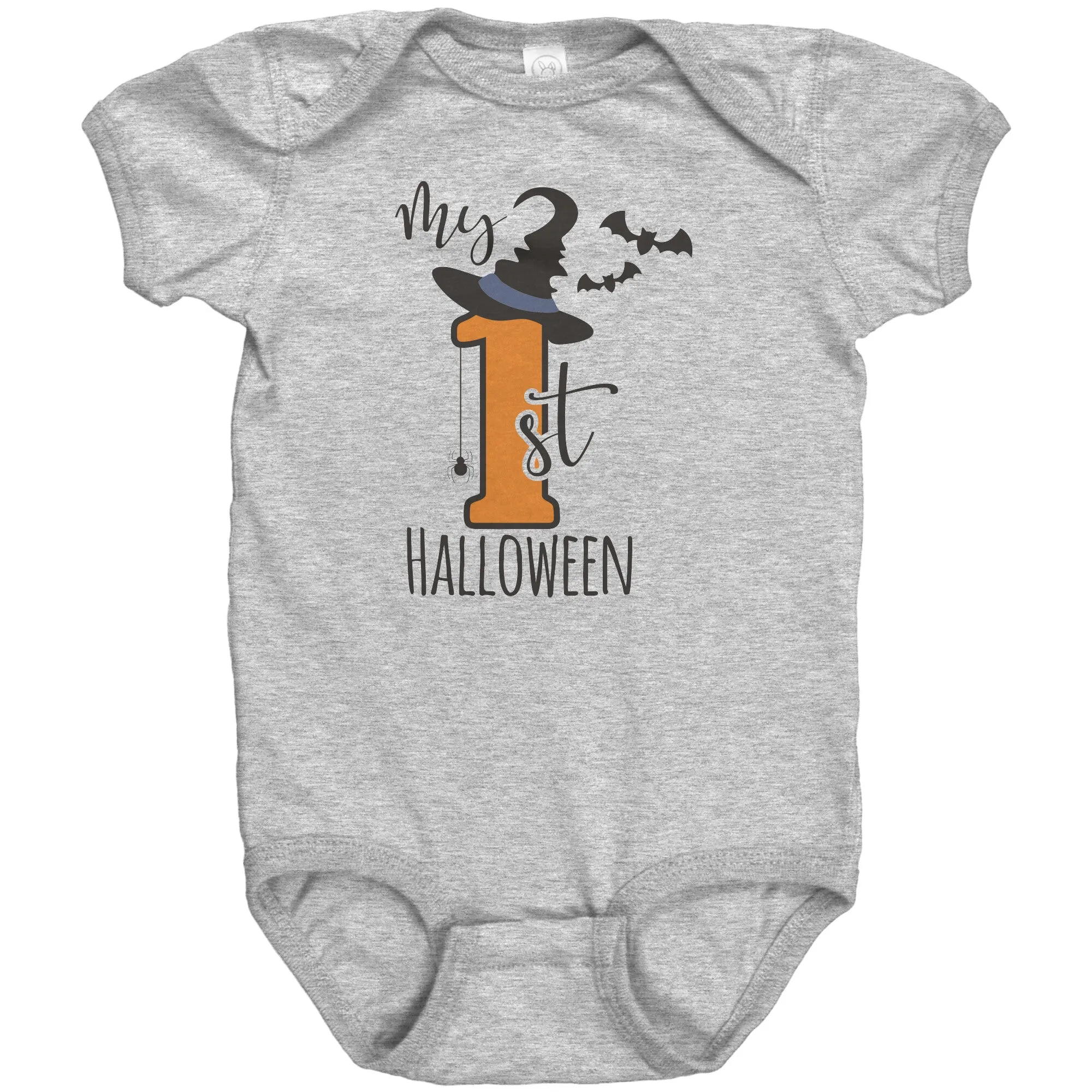 MY FIRST HALLOWEEN Baby's First Snap One Piece Bodysuit