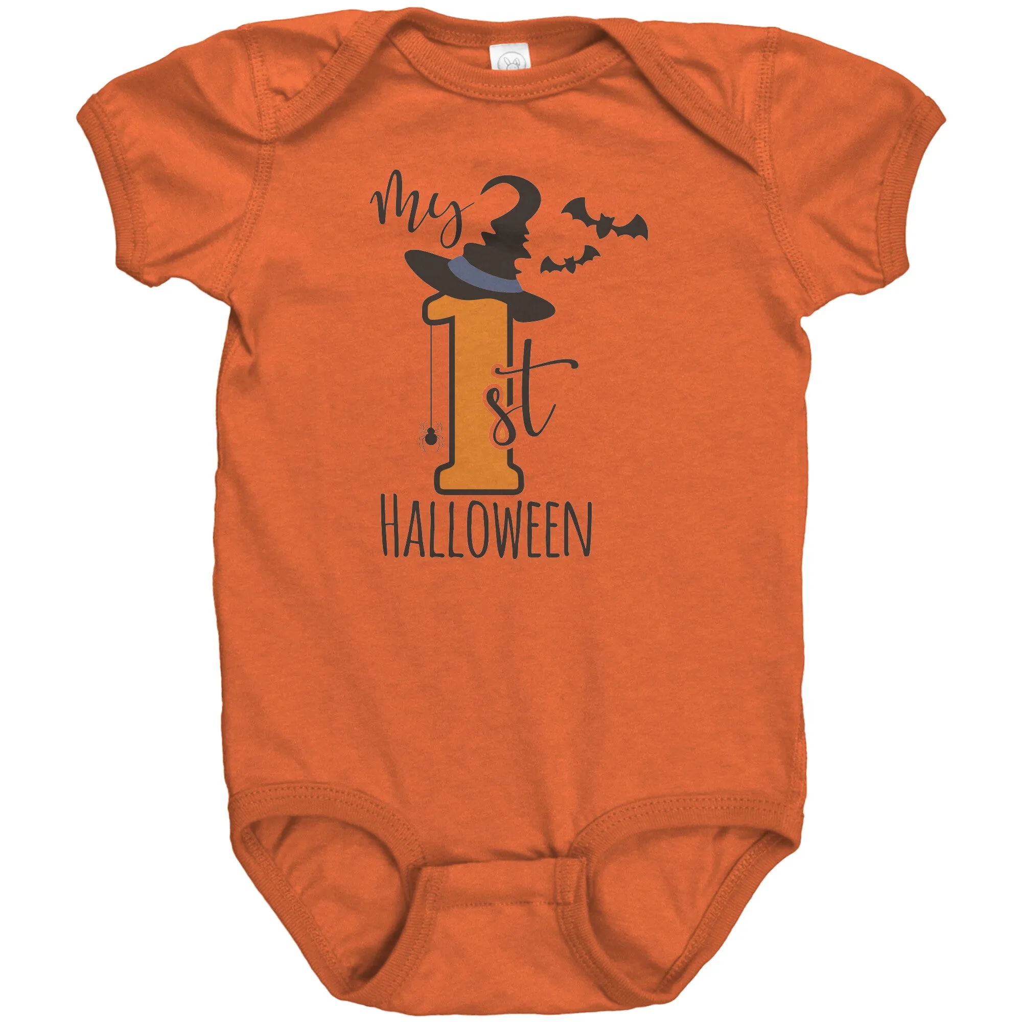 MY FIRST HALLOWEEN Baby's First Snap One Piece Bodysuit