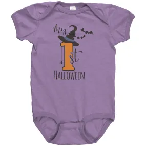 MY FIRST HALLOWEEN Baby's First Snap One Piece Bodysuit