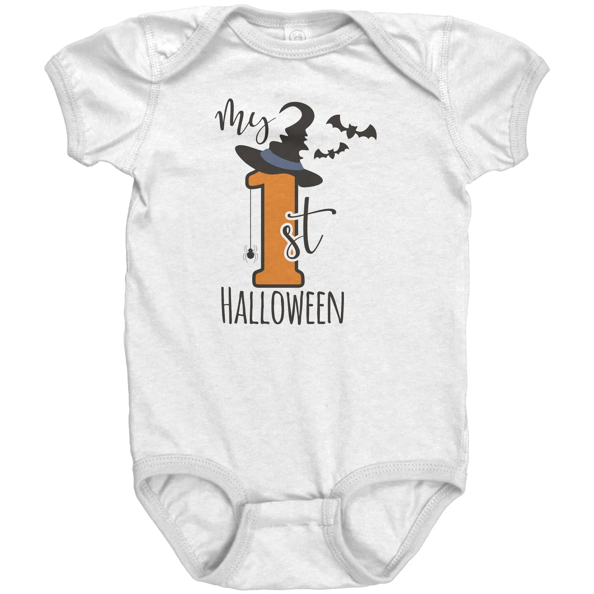 MY FIRST HALLOWEEN Baby's First Snap One Piece Bodysuit