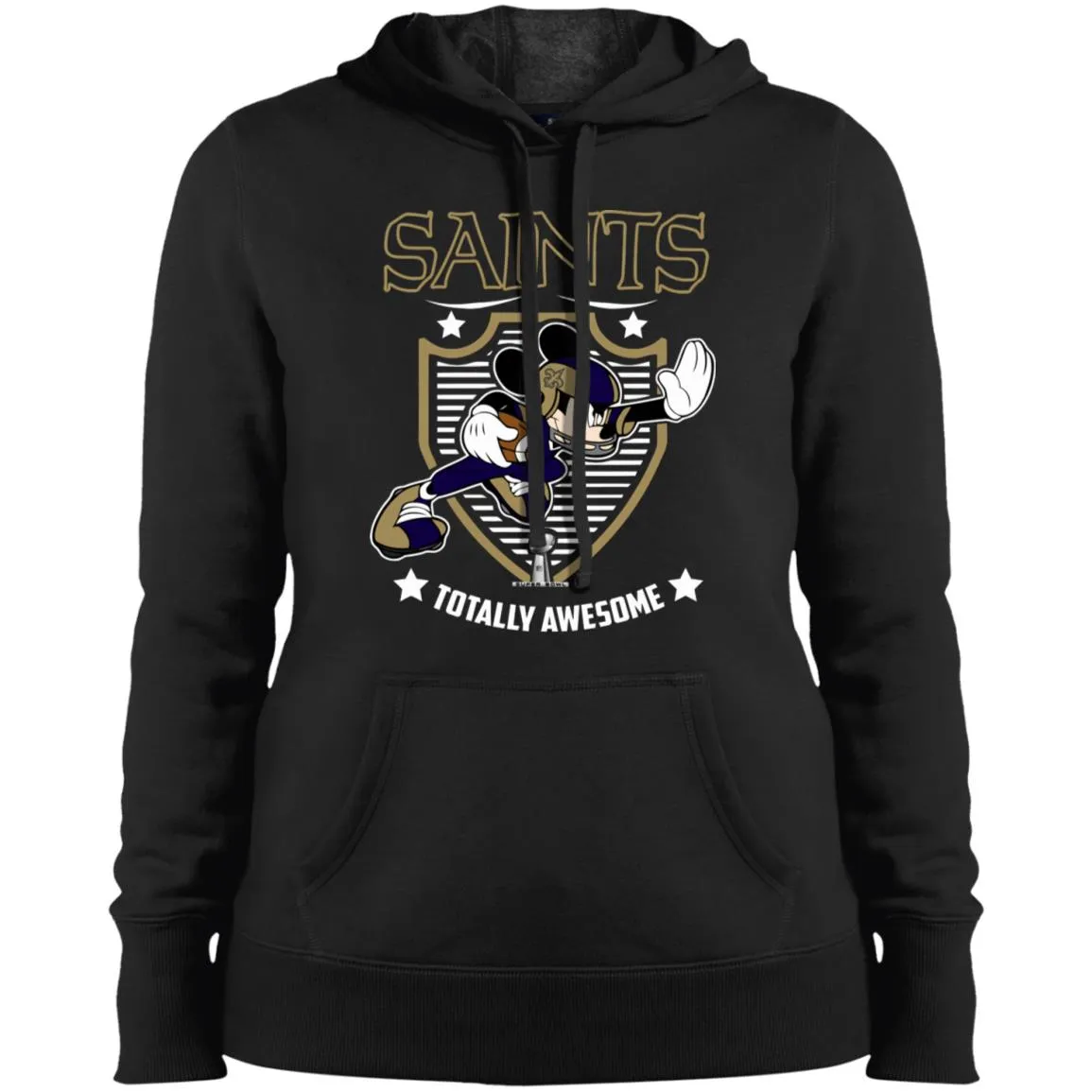 Nfl – New Orleans Saints Totally Awesome Mickey Mouse Super Bowl 2019 Football Women Hooded Sweatshirt