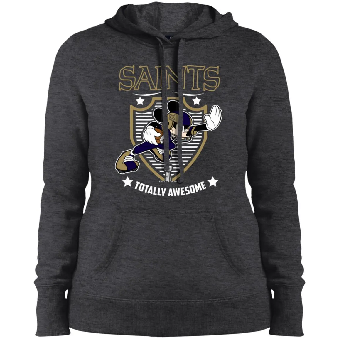 Nfl – New Orleans Saints Totally Awesome Mickey Mouse Super Bowl 2019 Football Women Hooded Sweatshirt