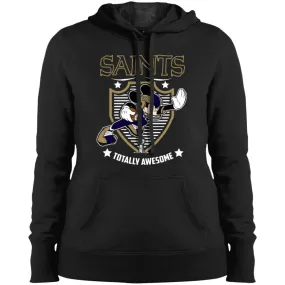 Nfl – New Orleans Saints Totally Awesome Mickey Mouse Super Bowl 2019 Football Women Hooded Sweatshirt