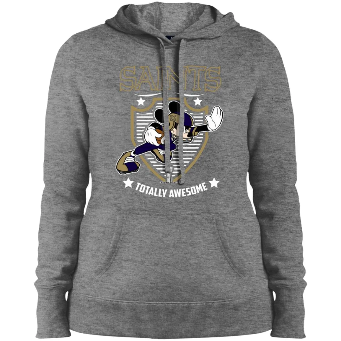 Nfl – New Orleans Saints Totally Awesome Mickey Mouse Super Bowl 2019 Football Women Hooded Sweatshirt