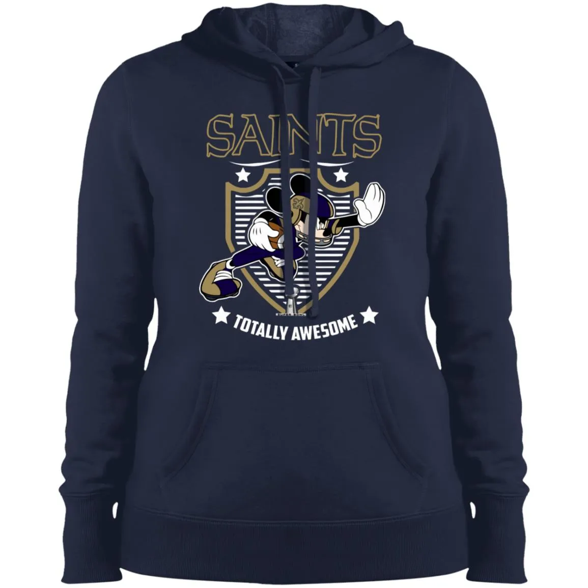 Nfl – New Orleans Saints Totally Awesome Mickey Mouse Super Bowl 2019 Football Women Hooded Sweatshirt