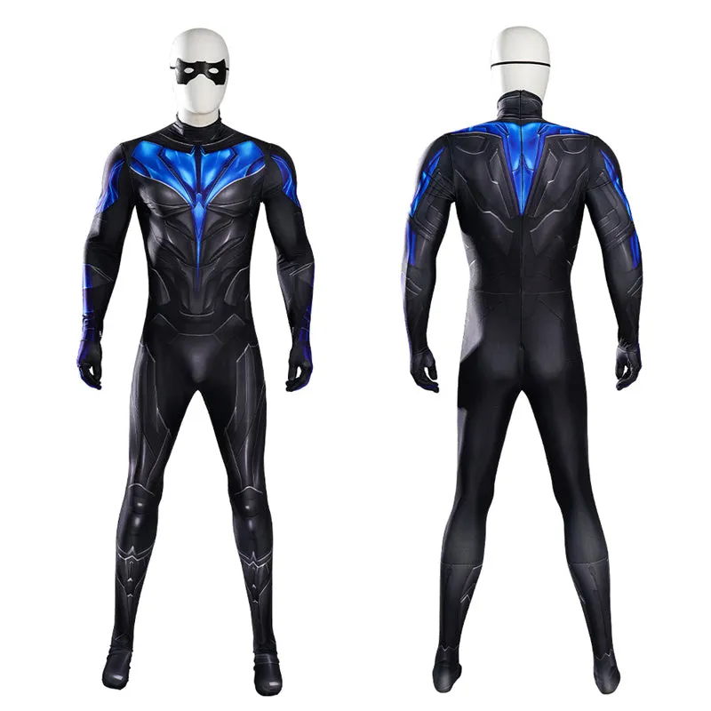 Nightwing Dick Grayson Cosplay Costume Superhero Jumpsuit Halloween Carnival Suit