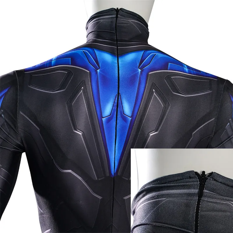 Nightwing Dick Grayson Cosplay Costume Superhero Jumpsuit Halloween Carnival Suit