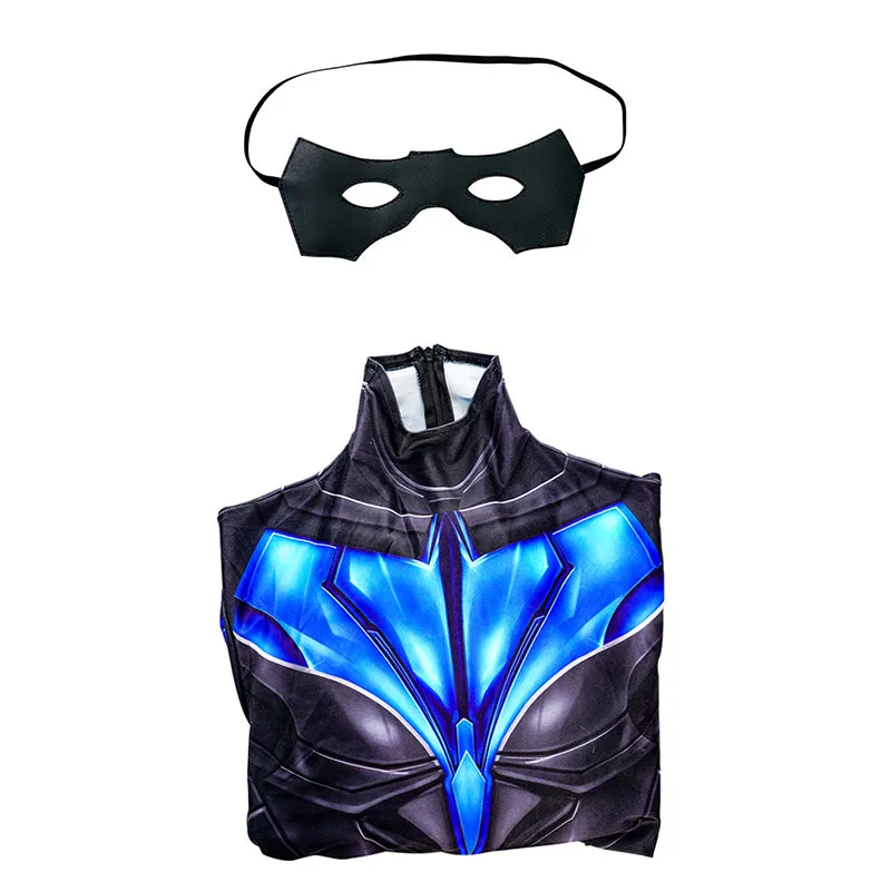 Nightwing Dick Grayson Cosplay Costume Superhero Jumpsuit Halloween Carnival Suit