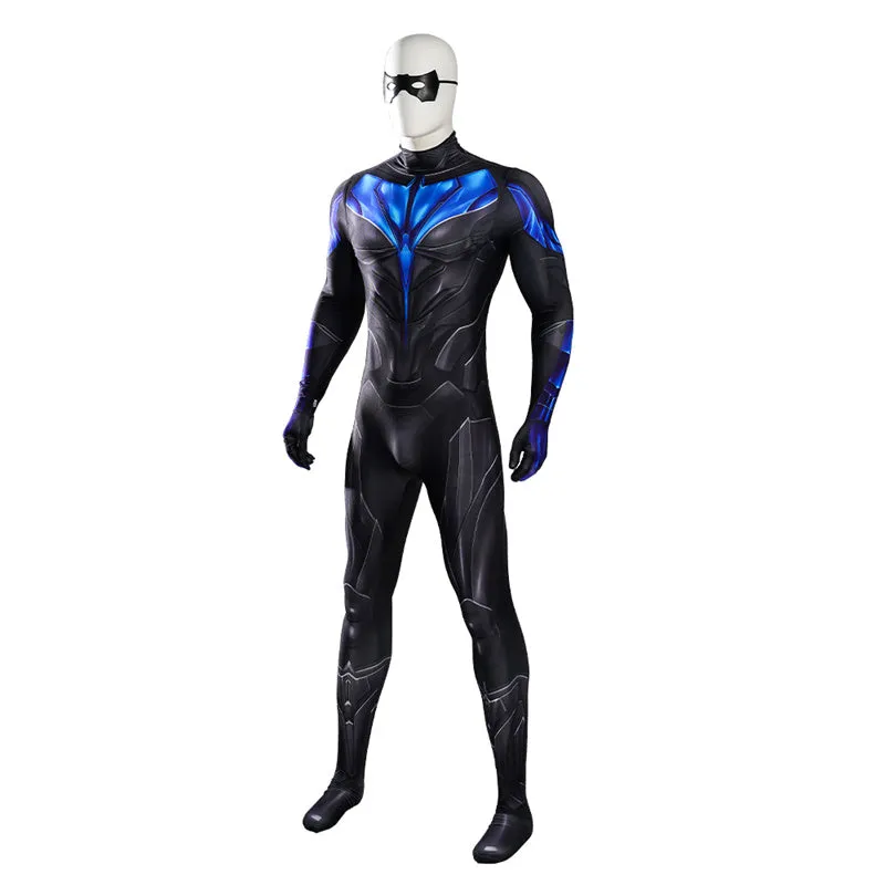 Nightwing Dick Grayson Cosplay Costume Superhero Jumpsuit Halloween Carnival Suit