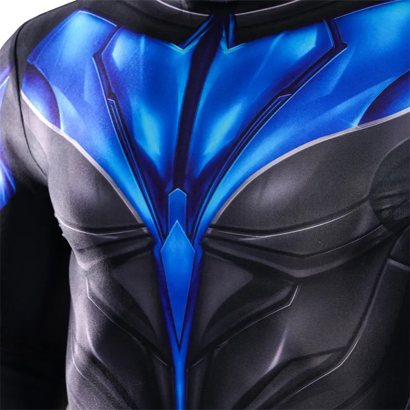 Nightwing Dick Grayson Cosplay Costume Superhero Jumpsuit Halloween Carnival Suit