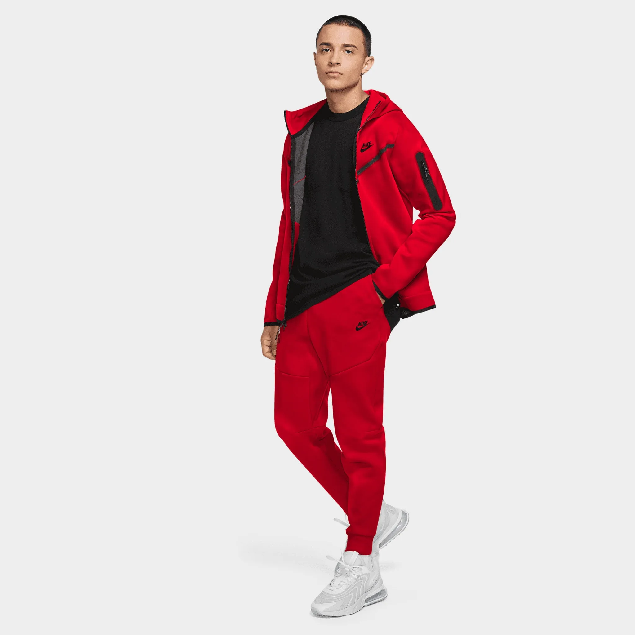 Nike Sportswear Tech Fleece Joggers University Red / Black