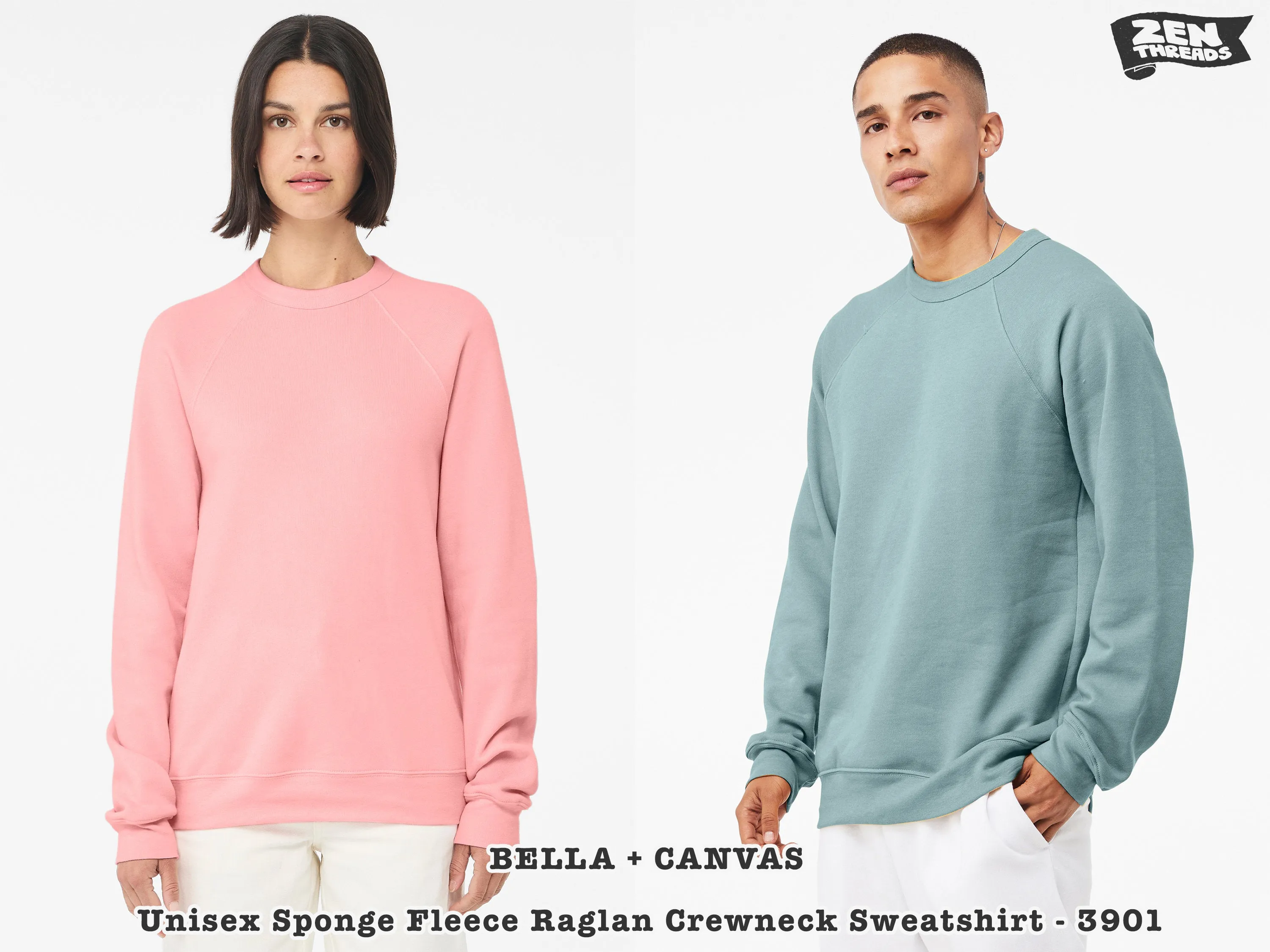 Nordic Holiday Fleece Crewneck Sweatshirt - Super Soft - Unisex - Vintage Christmas Xmas - Bella Canvas 3901